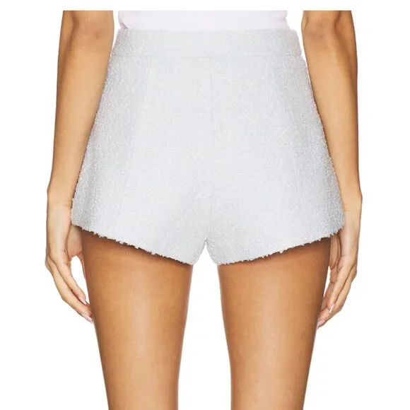 NWT Loves + Friends Revolve Balle Vest + Short Set of 2 Baby Blue Small Tweed